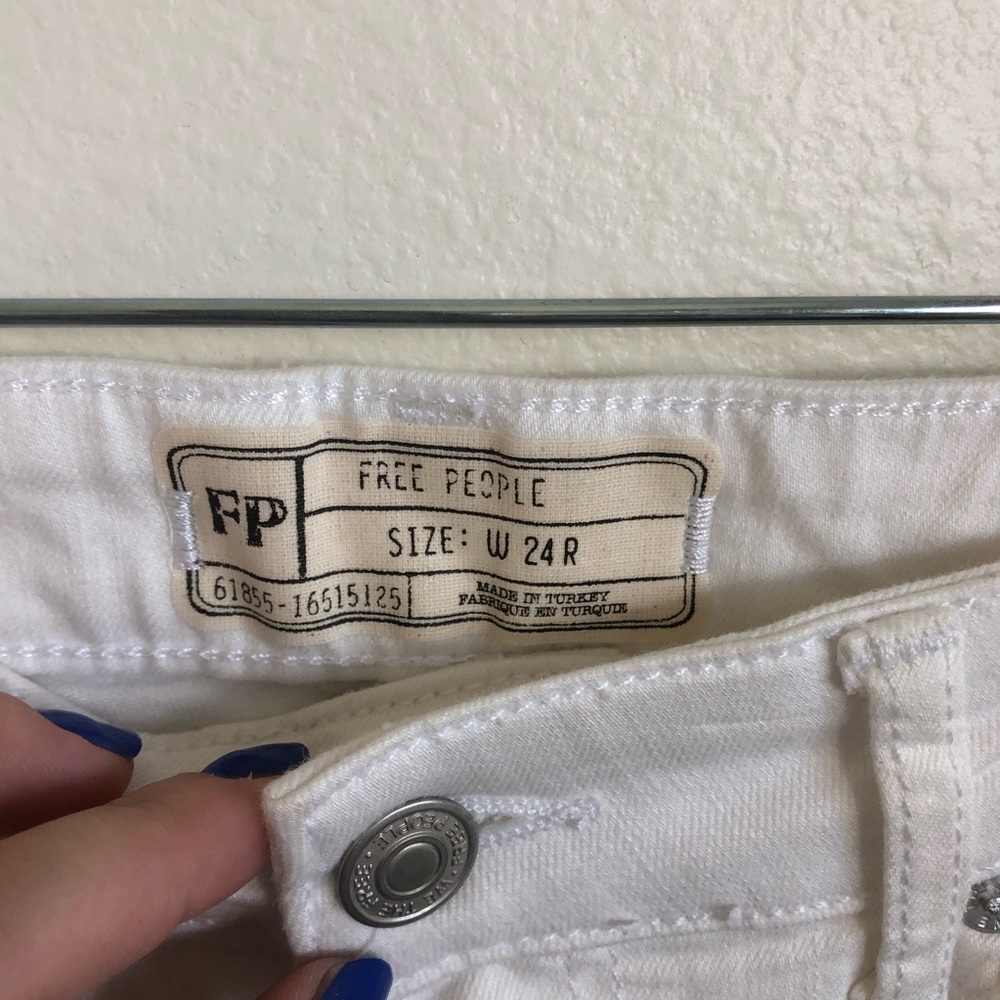 NWT Free People Del Wray White Skinny Jeans - Picture 4 of 8